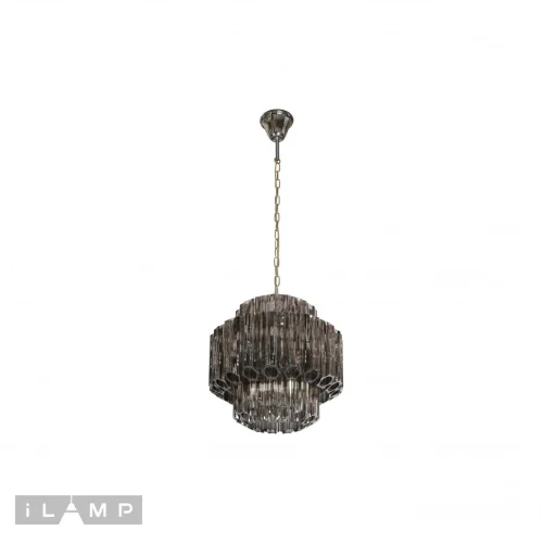 Люстра подвесная Destiny MD0267-4 iLamp чёрная на 4 лампы, основание хром в стиле американский современный  фото 2